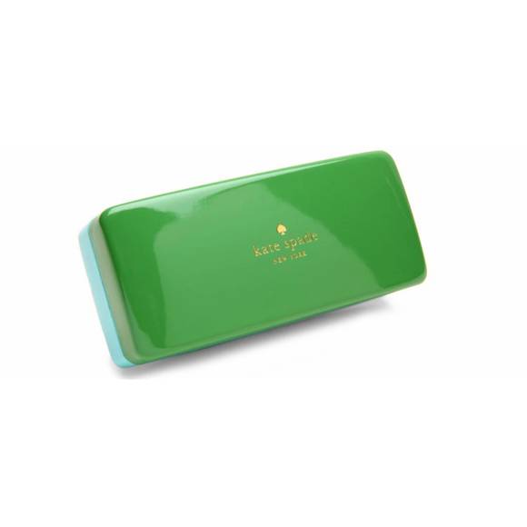 NEW KATE SPADE rectangle plastic sunglasses with grey polarized lens in black - Picture 4 of 4